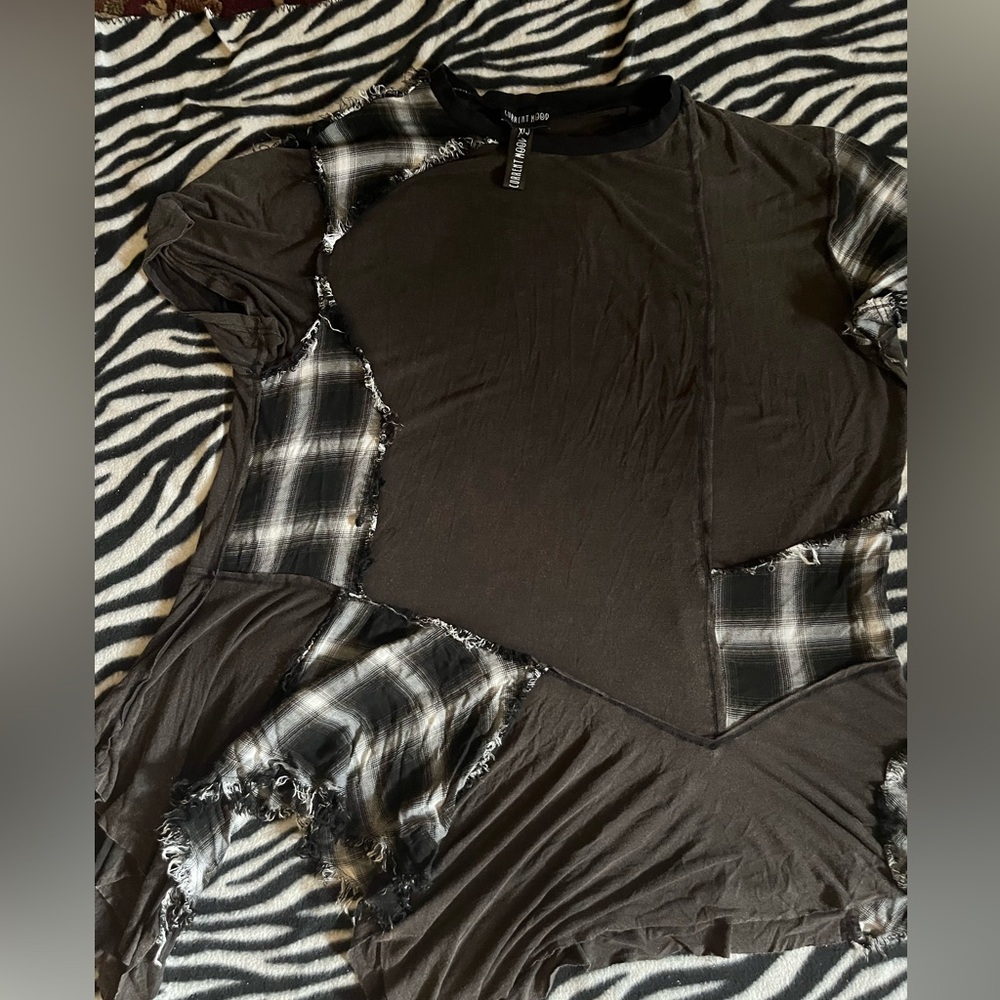 Current Mood Black and Gray oversized Dress